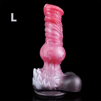 8.26in 10.23in 13.18in Horse Cock Knot Silicone Soft Animal Anal Dildo