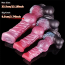 8.26in 10.23in 13.18in Horse Cock Knot Silicone Soft Animal Anal Dildo