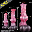 8.26in 10.23in 13.18in Horse Cock Knot Silicone Soft Animal Anal Dildo