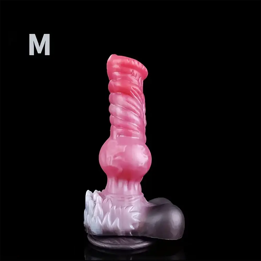 8.26in 10.23in 13.18in Horse Cock Knot Silicone Soft Animal Anal Dildo