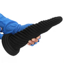 8.26in 10.43in 12in Silicone Thread Black Big Soft Dildo For Couples