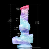 8.26in 10.43in Dog Knot Big Animal Massage Soft Dildo For Men Women