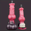 8.26in 10.43in Dog Knot Big Silicone Soft Cock Dildo For Women Love