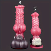 8.26in 10.43in Dog Knot Big Silicone Soft Cock Dildo For Women Love