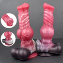 8.26in 10.43in Dog Knot Big Silicone Soft Cock Dildo For Women Love