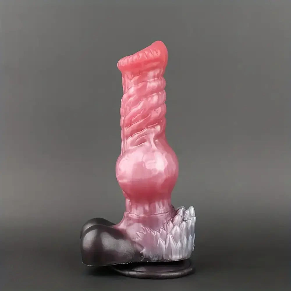 8.26in 10.43in Dog Knot Big Silicone Soft Cock Dildo For Women Love