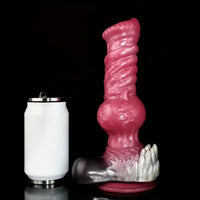 8.26in 10.43in Dog Knot Big Silicone Soft Cock Dildo For Women Love