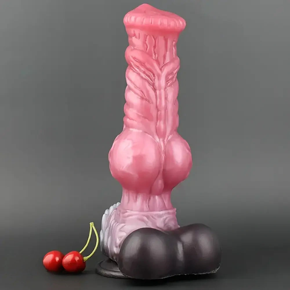 8.26in 10.43in Dog Knot Big Silicone Soft Cock Dildo For Women Love