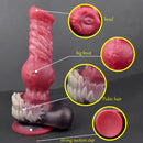 8.26in 10.43in Dog Knot Big Silicone Soft Cock Dildo For Women Love