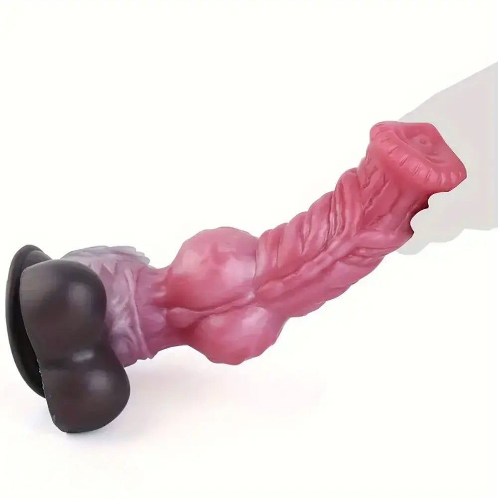 8.26in 10.43in Dog Knot Big Silicone Soft Cock Dildo For Women Love