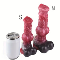 8.26in 10.43in Dog Knot Big Silicone Soft Cock Dildo For Women Love
