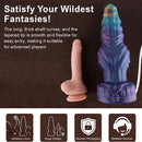 8.26in 10.62in 12.99in Monster Knotted Silicone Big Odd Cumming Dildo