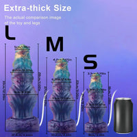 8.26in 10.62in 12.99in Monster Knotted Silicone Big Odd Cumming Dildo