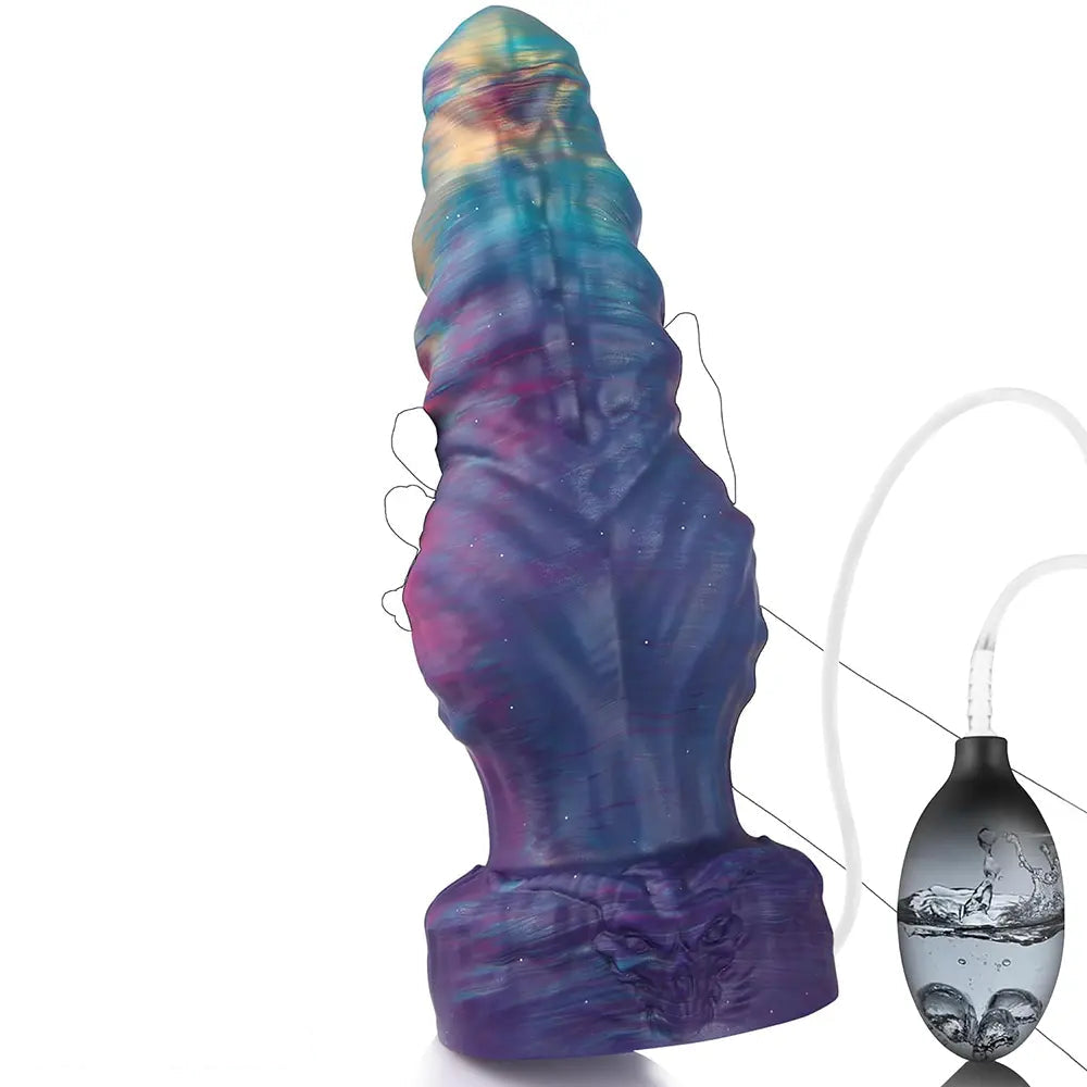 8.26in 10.62in 12.99in Monster Knotted Silicone Big Odd Cumming Dildo