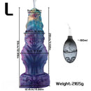 8.26in 10.62in 12.99in Monster Knotted Silicone Big Odd Cumming Dildo