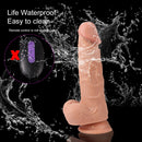 8.26in 20 Vibrating Modes Wireless Swing TPE Lifelike Dildo For Adult