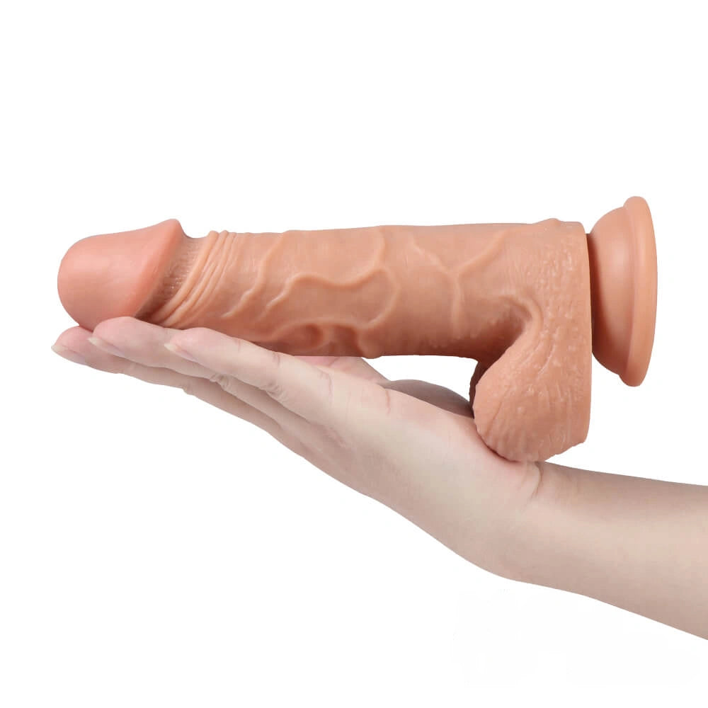 8.26in 20 Vibrating Modes Wireless Swing TPE Lifelike Dildo For Adult
