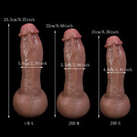 8.26in 8.66in 9.25in Real Silicone Soft Big Dildo For Women Masturbator