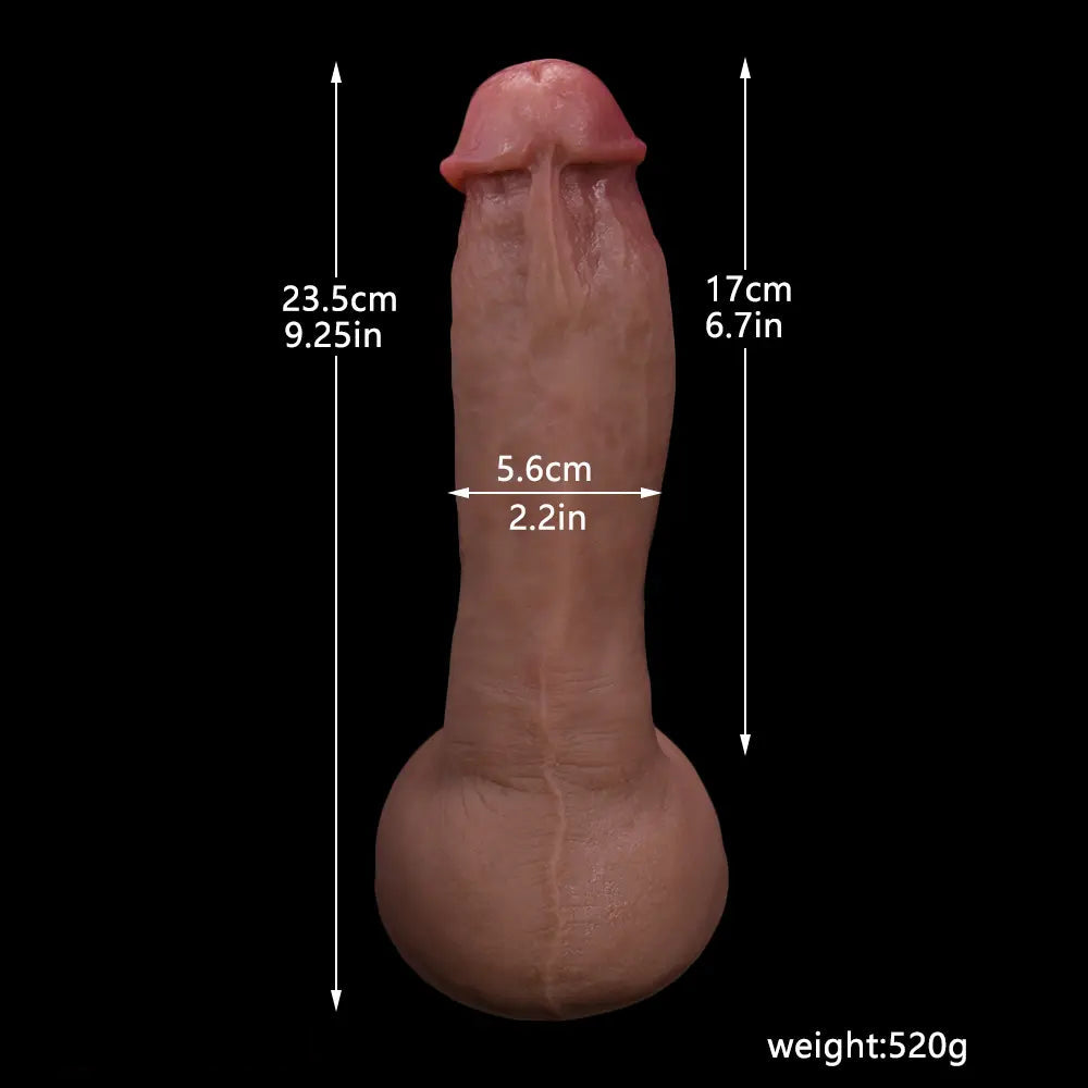 8.26in 8.66in 9.25in Real Silicone Soft Big Dildo For Women Masturbator