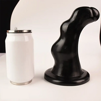 8.26in 8.66in PVC Suction Cup Big Curved G Spot Anal Plug Dildo
