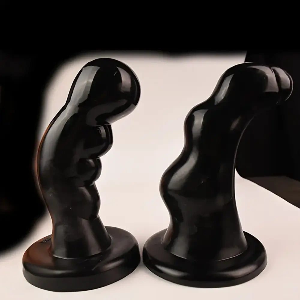 8.26in 8.66in PVC Suction Cup Big Curved G Spot Anal Plug Dildo