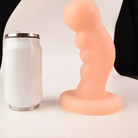 8.26in 8.66in PVC Suction Cup Big Curved G Spot Anal Plug Dildo