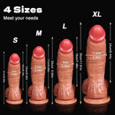 8.26in 9.05in 9.84in 11.81in Realistic Curved Big Penis Dildo For Hands-Free Use