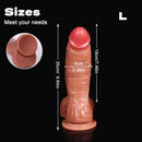 8.26in 9.05in 9.84in 11.81in Realistic Curved Big Penis Dildo For Hands-Free Use