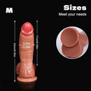 8.26in 9.05in 9.84in 11.81in Realistic Curved Big Penis Dildo For Hands-Free Use