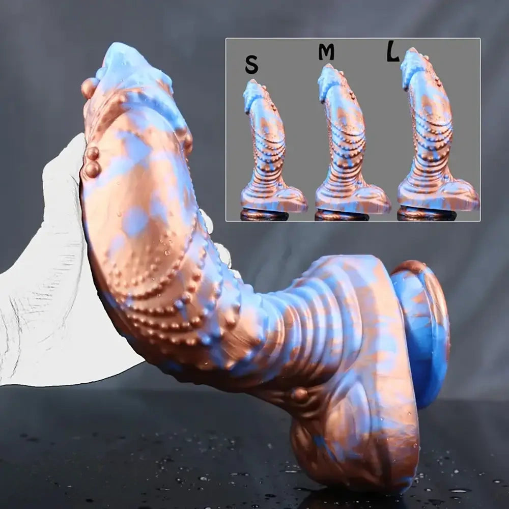 8.26in 9.25in 10.03in Huge Thick Dildo Monster Fish Silicone Anal Plug