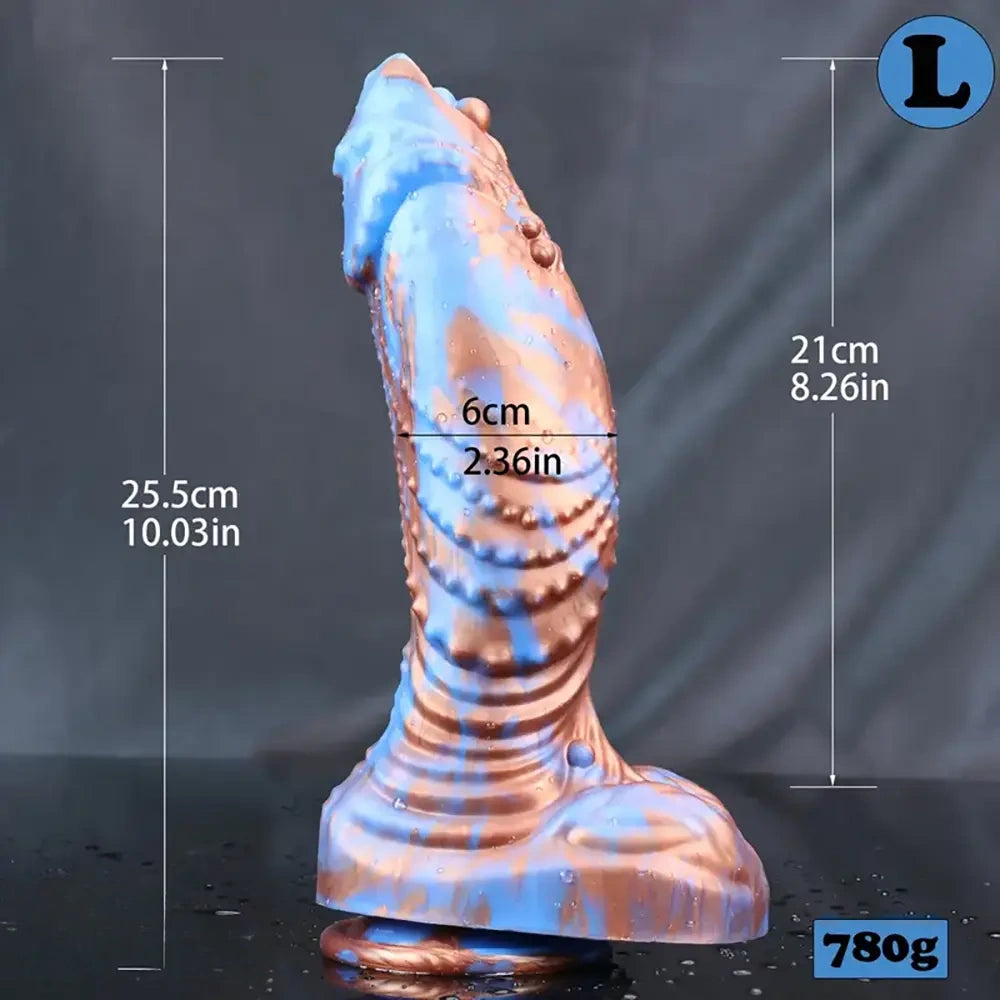 8.26in 9.25in 10.03in Huge Thick Dildo Monster Fish Silicone Anal Plug