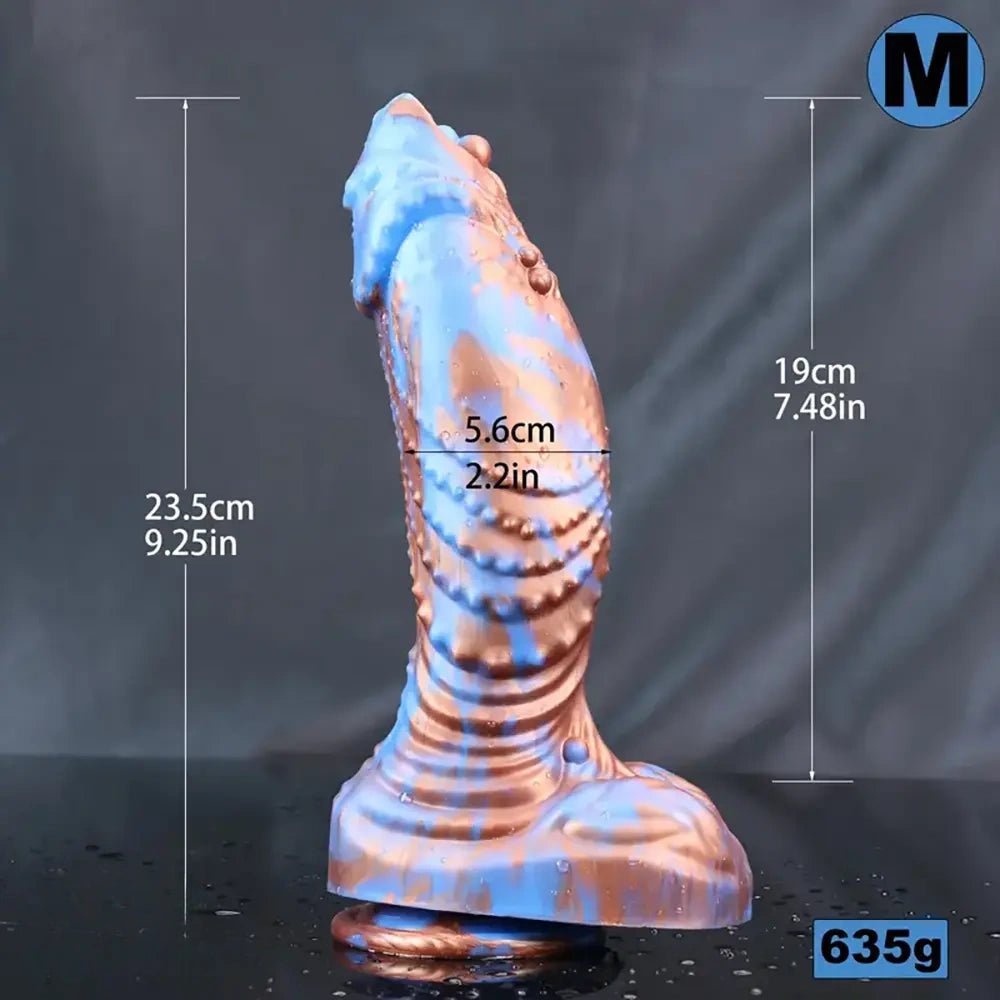 8.26in 9.25in 10.03in Huge Thick Dildo Monster Fish Silicone Anal Plug