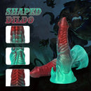 8.26in 9.25in 11.41in Alien-Shaped Silicone Adult Toy Fantasy Monster Dildo