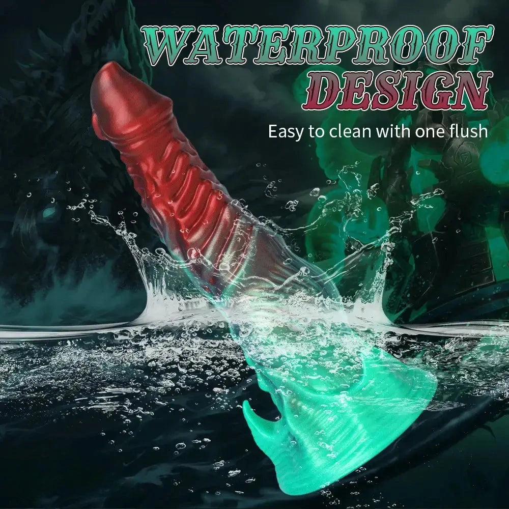 8.26in 9.25in 11.41in Alien-Shaped Silicone Adult Toy Fantasy Monster Dildo