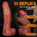 8.26in 9.44in 10.03in 10.62in 12.2in Upward Curved Silicone Big Thick Dildo