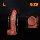 8.26in 9.44in 10.03in 10.62in 12.2in Upward Curved Silicone Big Thick Dildo