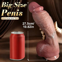 8.26in 9.84in 11.02in Strap on Lifelike Dildo Real Touch Soft Flexible Penis