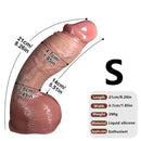 8.26in 9.84in 11.02in Strap on Lifelike Dildo Real Touch Soft Flexible Penis