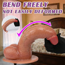 8.26in 9.84in 11in Realistic Feeling Silicone Big Soft And Bendable Cock Dildo