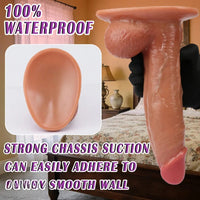 8.26in 9.84in 11in Realistic Feeling Silicone Big Soft And Bendable Cock Dildo