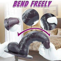 8.26in 9.84in 11in Realistic Feeling Silicone Big Soft And Bendable Cock Dildo