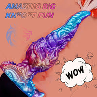 8.26in Big Fantasy Creature Silicone Dildo For Same Sex Couples Toy