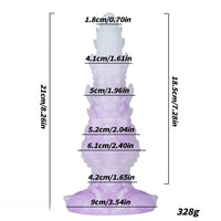 8.26in Big Fantasy Creature Silicone Dildo For Same Sex Couples Toy