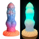 8.26in Creature Knot Silicone Fantasy Luminous Flexible Texture Dildo