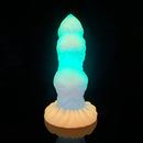 8.26in Creature Knot Silicone Fantasy Luminous Flexible Texture Dildo