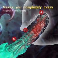 8.26in Devil Alien Monster Tentacle Silicone Dildo For G-Spot Anal Plug