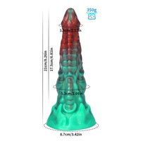 8.26in Devil Alien Monster Tentacle Silicone Dildo For G-Spot Anal Plug