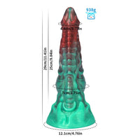 8.26in Devil Alien Monster Tentacle Silicone Dildo For G-Spot Anal Plug
