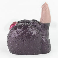 8.26in Dog Fantasy Silicone Dildo With Masturbator G-Spot Sensory Play