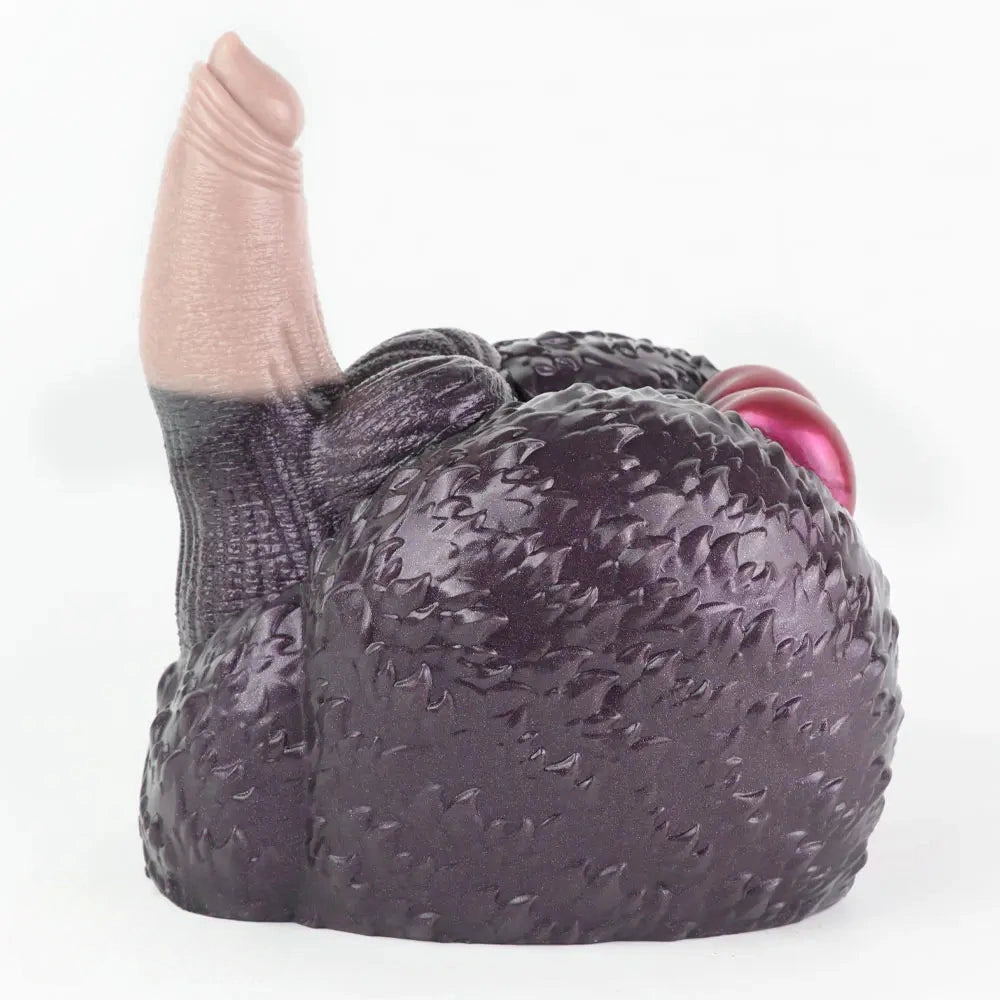 8.26in Dog Fantasy Silicone Dildo With Masturbator G-Spot Sensory Play